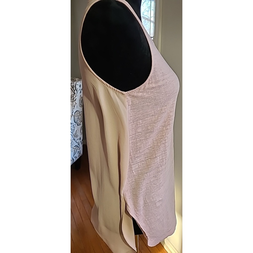 Mercer‎ & Madison Women's Sm Pink Sleeveless Tank Top Shirt Pullover 100% Linen